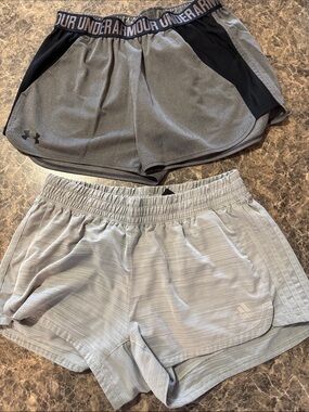Under Armour/Adidas Women's Gray Athletic Shorts